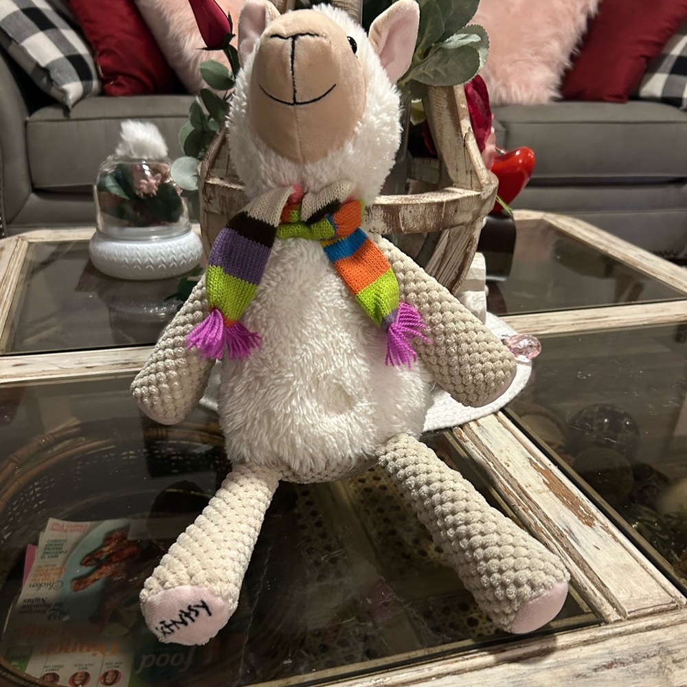 50%off w❤️ Scentsy Buddy Alma with Scarf Alpaca Llama Plush 17" Stuffed Toy